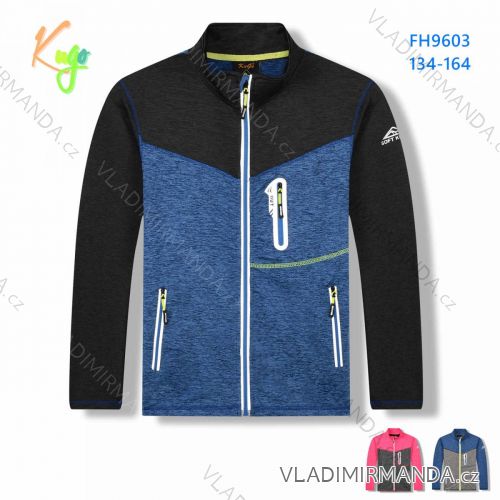 Sweatshirt warm warm-up girl zip (134-164) KUGO M2513
