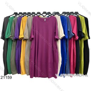 Women's Plus Size Short Sleeve Dress (3XL/4XL ONE SIZE) ITALIAN FASHION IMWT23201