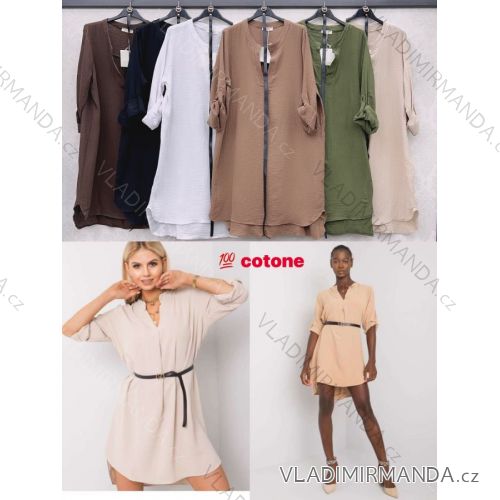 Women's Summer Short Sleeve Dress (S / M ONE SIZE) ITALIAN FASHION IMWB22017