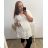 Women's Elegant Glitter Long Sleeve Dress (S/M/L/XL ONE SIZE) ITALIAN FASHION IMBM22010 black XL/2XL