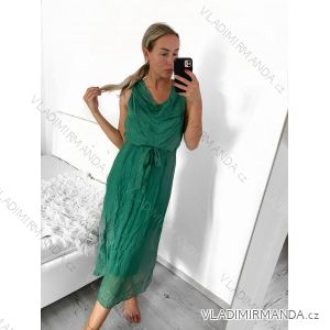 Women's Long Summer Sleeveless Dress (S/M/L ONE SIZE) ITALIAN FASHION IMFF23003/DU