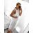 dress short sleeve womens (uni L-2XL) ITALIAN MODA IMS20004 M / L white