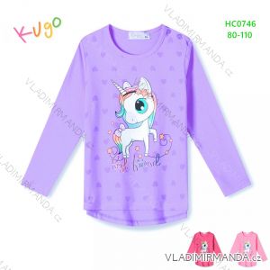 T-shirt long sleeve with sequins infant baby girl (80-110) KUGO M0195