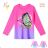 T-shirt with long sleeves children's girls girls (98-128) KUGO JC0720