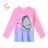T-shirt with long sleeves children's girls girls (98-128) KUGO JC0720