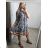Šaty košilové oversize krátký rukáv dámské nadrozměr (XL/2XL ONE SIZE) ITALSKá MODA IM723005 XL/2XL black