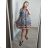 Šaty košilové oversize krátký rukáv dámské nadrozměr (XL/2XL ONE SIZE) ITALSKá MODA IM723005 XL/2XL black