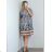 Šaty košilové oversize krátký rukáv dámské nadrozměr (XL/2XL ONE SIZE) ITALSKá MODA IM723005 XL/2XL black