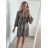 Shirt dress summer oversize long sleeve women's plus size (S/M/L/XL/2XL ONE SIZE) ITALIAN FASHION IM8239802-10/DR XL/2XL Leopard
