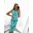Women's Sleeveless Summer Dress (S/M ONE SIZE) ITALIAN FASHION IM723255
