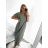Women's Long Chiffon Short Sleeve Dress (S/M ONE SIZE) ITALIAN FASHION IMWGS231048