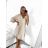 Buttoned Dress with Buttoned Ladies (uni s-m) ITALIAN FASHION IM2203948 S/M béžová