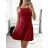 Šaty letní na ramínka dámské (S/M ONE SIZE) ITALSKÁ MÓDA IMPBB22B21841 S/M dark pink
