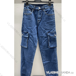Women's Long Jeans Pants (S/M ONE SIZE) ITALIAN FASHION IMPDY23LMDY0116
