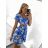 Šaty letní na ramínka dámské (S/M ONE SIZE) ITALSKÁ MÓDA IMPBB22B21841 S/M blue-white