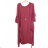 Women's Short Sleeve Oversized Dress (S/M ONE SIZE) ITALIAN FASHION IMWY23061 3xl / 4xl Brown