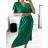 Women's Summer Boho Long Short Sleeve Dress (S/M ONE SIZE) ITALIAN FASHION IMPLI223787 S/M Brown