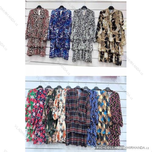 Women's Long Sleeve Shirt Dress (S/M ONE SIZE) ITALIAN FASHION IMWGM23447