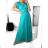 Šaty letní na ramínka dámské (S/M ONE SIZE) ITALSKÁ MÓDA IMPBB22B21841 white S / M