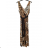 Women's summer icecool sleeveless long dress (S/M/L ONE SIZE) ITALIAN FASHION IMM22974 M / L Golden