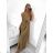 Long summer satin dress with straps women with belt (UNI S / M) ITALIAN FASHION IMM22INFINITE