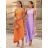 Women's long summer dress (uni s-m) ITALIAN FASHION IMM20119 S/M béžová