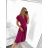 Women's Elegant Short Sleeve Dress (S/M ONE SIZE) ITALIAN FASHION IM923010