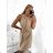 Women's Elegant Summer Lace Sleeveless Dress (S/M ONE SIZE) ITALIAN FASHION IM923050 S/M white