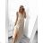 Elegant formal dress with straps for women (S / M ONE SIZE) ITALIAN FASHION IM321576 M / L red