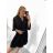 Women's Elegant Glitter Long Sleeve Dress (S/M/L/XL ONE SIZE) ITALIAN FASHION IMBM22010