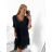 Women's Elegant Glitter Long Sleeve Dress (S/M/L/XL ONE SIZE) ITALIAN FASHION IMBM22010