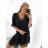Women's Elegant Glitter Long Sleeve Dress (S/M/L/XL ONE SIZE) ITALIAN FASHION IMBM22010