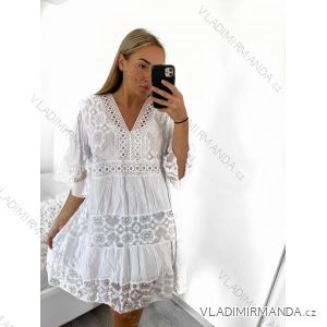 Women's Elegant Glitter Long Sleeve Dress (S/M/L/XL ONE SIZE) ITALIAN FASHION IMBM22010