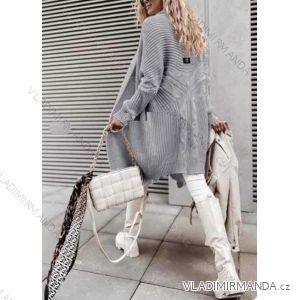 Women's Long Sleeve Knitted Cardigan (S/M ONE SIZE) ITALIAN FASHION IMWD232746