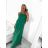 Women's Long Flared Dress Carmen Shoulders (S / M ONE SIZE) ITALIAN FASHION IMWA221622