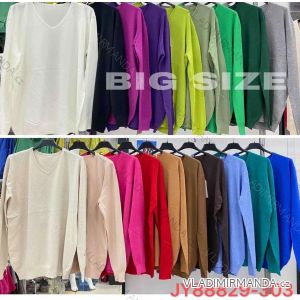 Women's Oversize Long Sleeve Sweater (S/M ONE SIZE) ITALIAN FASHION IMWE23JY88829-303