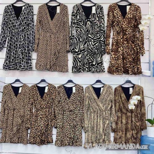 Women's Long Sleeve Shirt Dress (S/M ONE SIZE) ITALIAN FASHION IMWGM23447