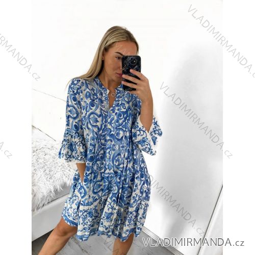 Women's Spanish Summer Long Sleeve Dress (S/M/L/XL ONE SIZE) INDIAN FASHION IMPEM23CA890A