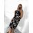 Women's Sleeveless Summer Dress (L/XL ONE SIZE) ITALIAN FASHION IMPEM23C4192