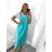 Women's long strapless summer dress with T-shirt (S/M ONE SIZE) ITALIAN FASHION IM423400