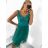 Women's strapless short party dress (S/M ONE SIZE) ITALIAN FASHION IMPSH24C612 pink salmon S/M