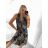 Women's Short Summer Icecool Sleeveless Dress (S / M ONE SIZE) ITALIAN FASHION IMM21694