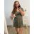 Women's Long Short Sleeve Dress (S / M ONE SIZE) FRENCH FASHION FMB21008