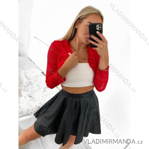 Elegant ladies bolero (uni sl) ITALIAN Fashion IMC18343 S/M red