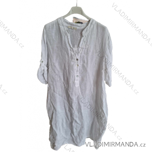 Summer shirt dress 3/4 long sleeve women (uni xl / 2xl) ITALIAN FASHION IM821016