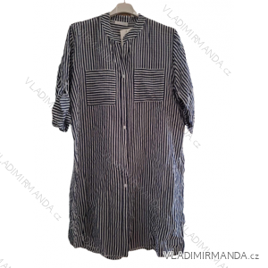 Shirt dress oversize short sleeve women's plus size (XL/2XL ONE SIZE) ITALIAN FASHION IM723004