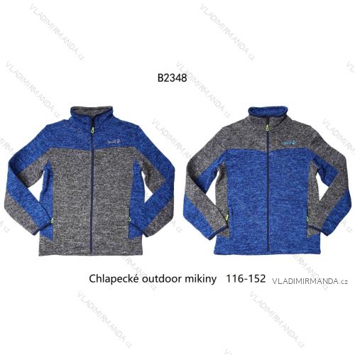 Sweatshirt outdoor long sleeve children youth boy (116-152) WOLF B2348