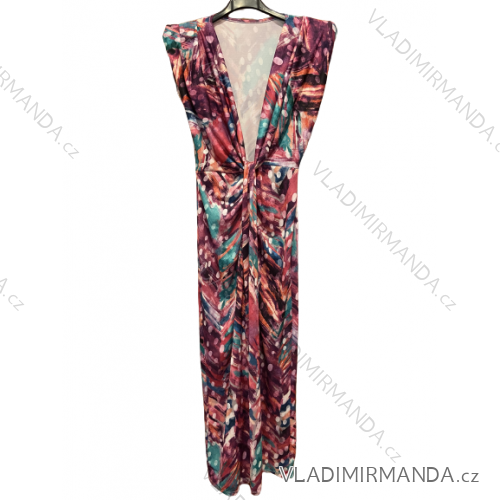 Women's Long Elegant Sleeveless Dress (S/M ONE SIZE) ITALIAN FASHION IMPGM2322581