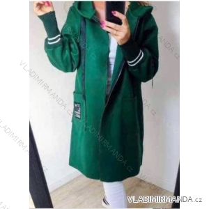 Women's Fleece Hooded Long Sleeve Coat (S/M ONE SIZE) ITALIAN FASHION IMWC232797