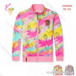 Children's girl's weak zip sweatshirt (98-128) KUGO HM0731